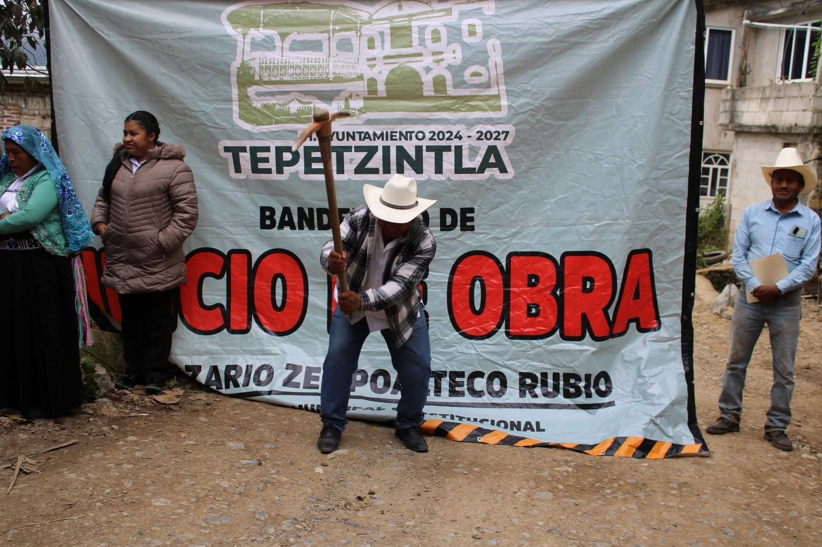 banderazo de inicio de la obra de ampliación de la red de drenaje sanitario